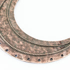 84mm Antique Copper 2 Loop Curved Collar Pendant with 13 Holes #MFC164-General Bead