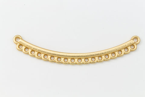 57.5mm Matte Gold Simple Collar Pendant with 20 Loops #MFA169-General Bead