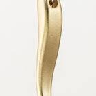21mm Matte Gold Pewter Curved Drop #MFA175-General Bead