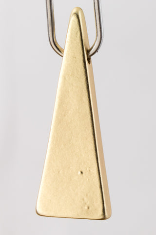 20mm Matte Gold Triangle Drop #MFA177-General Bead