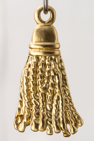 21mm Matte Gold Tassel Charm #MFA178-General Bead