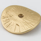 15mm Matte Gold Concave Radial Disc Bead #MFA179-General Bead