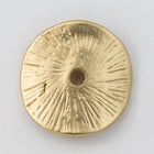 15mm Matte Gold Concave Radial Disc Bead #MFA179-General Bead