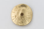 15mm Matte Gold Concave Radial Disc Bead #MFA179-General Bead