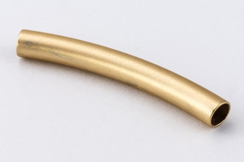 25mm Matte Gold Curved Tube Bead #MFA180-General Bead