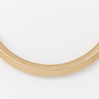 3.5" Matte Gold Square Curved Tube Bead #MFA181-General Bead