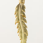 33mm Matte Gold Pewter Feather Pendant #MFA182-General Bead
