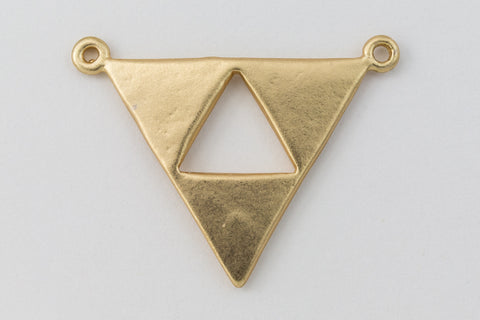 21mm Matte Gold Open Triangle Connector #MFA185-General Bead