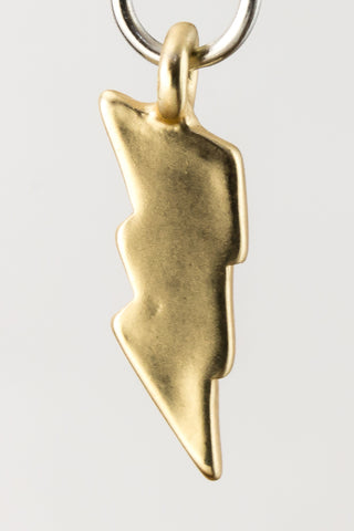 15mm Matte Gold Lightning Bolt Charm #MFA190-General Bead