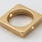 8.5mm Matte Gold Pewter Square Bead Frame #MFA194-General Bead
