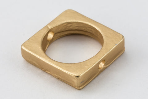 8.5mm Matte Gold Pewter Square Bead Frame #MFA194-General Bead
