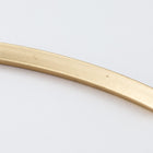 35mm Matte Gold Square Curved Tube Bead #MFA195-General Bead