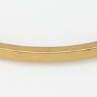 35mm Matte Gold Square Curved Tube Bead #MFA195-General Bead