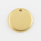 12mm Matte Gold Coin Drop #MFA206-General Bead