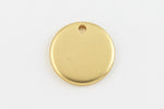 12mm Matte Gold Coin Drop #MFA206-General Bead
