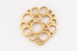 20mm Matte Gold Bubble Connector #MFA208-General Bead