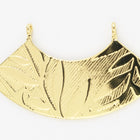44mm Gold Curved Floral Pendant #MFA209-General Bead