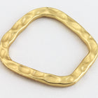 21mm x 18mm Matte Gold Hammered Link #MFA211-General Bead