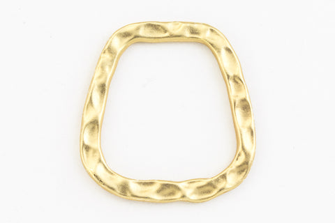21mm x 18mm Matte Gold Hammered Link #MFA211-General Bead