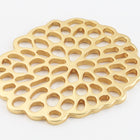 32mm Matte Gold Coral Connector #MFA215-General Bead