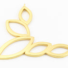 46mm x 35mm Matte Gold 5 Open Navettes Connector #MFA217-General Bead