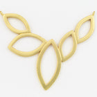 46mm x 35mm Matte Gold 5 Open Navettes Connector #MFA217-General Bead