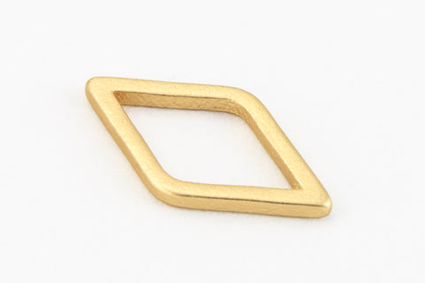 13mm Matte Gold Open Diamond Connector #MFA218-General Bead