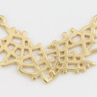 31mm Matte Gold Abstract Centerpiece Connector with 2 Loops #MFA219-General Bead