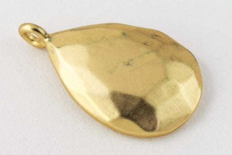 12mm x 20mm Matte Gold Faceted Teardrop Setting/Pendant #MFA222-General Bead