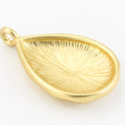 12mm x 20mm Matte Gold Faceted Teardrop Setting/Pendant #MFA222-General Bead