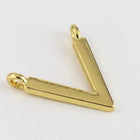 12.25mm Gold V Pendant #MFA225-General Bead