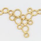 46mm Matte Gold Multi Loop Connector #MFA228-General Bead