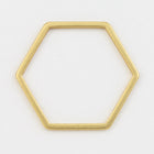 18mm Matte Gold Hexagon Ring #MFA231-General Bead