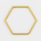 18mm Matte Gold Hexagon Ring #MFA231-General Bead