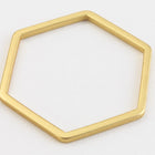 18mm Matte Gold Hexagon Ring #MFA231-General Bead
