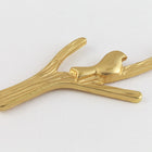 34mm Matte Gold Bird on Branch Connector #MFA232-General Bead