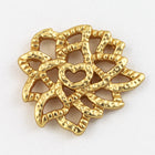 13mm Matte Gold Open Flower Connector #MFA234-General Bead