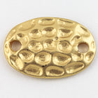 17mm x 12mm Matte Gold Textured Oval Connector #MFA235-General Bead