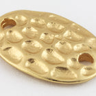 17mm x 12mm Matte Gold Textured Oval Connector #MFA235-General Bead