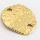 19mm x 15mm Matte Gold Hammered Connector #MFA238-General Bead