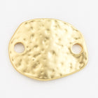 19mm x 15mm Matte Gold Hammered Connector #MFA238-General Bead
