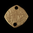 13mm Matte Gold Textured Square Connector #MFA240-General Bead