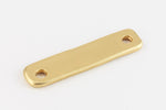 19mm x 4mm Matte Gold Distressed Rectangle Link #MFA241-General Bead