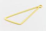 45mm x 15mm Matte Gold Open Triangle Drop #MFA243-General Bead