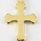 18.5mm x 12.5mm Gold Cross Charm #MFA256-General Bead