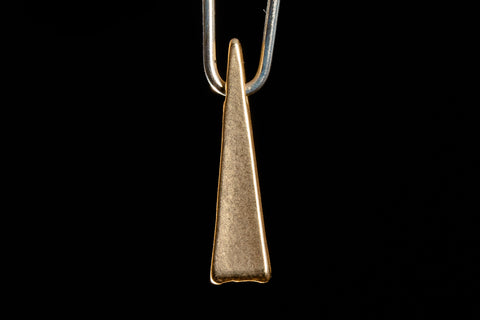 14mm Matte Gold Triangle Drop #MFA261