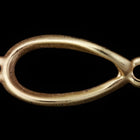 22mm Matte Gold Twisted Teardrop Connector #MFA280-General Bead