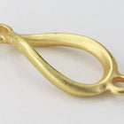 22mm Matte Gold Twisted Teardrop Connector #MFA280-General Bead