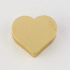 7mm Matte Gold Heart Bead #MFA285-General Bead