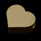 7mm Matte Gold Heart Bead #MFA285-General Bead